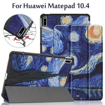 

Case For Huawei Matepad 10.4''Tablet case BAH3-W09 / BAH3-AL00 Ultra Slim PU Leather Magnetic Stand Cover Funda