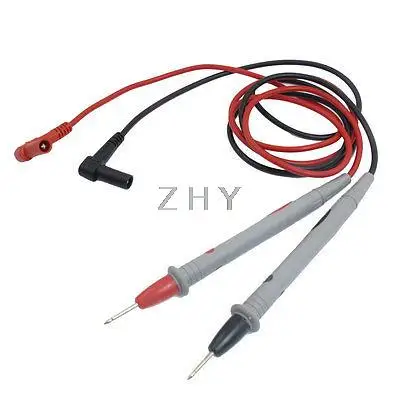 2 x Цифровой мультиметр 1000V 10A испытательный кабель зонд красный черный 41,3"