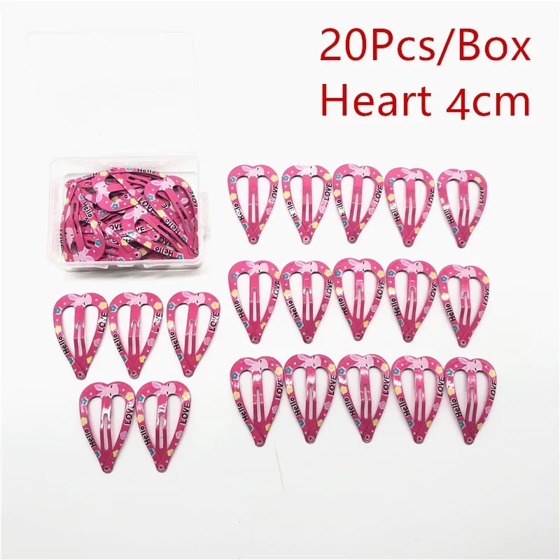 Rose 20pcs 20 шт./кор., модные аксессуары для волос для девочек, заколки для волос 5 см, металлические заколки для волос, однотонные Детские резинки для волос, заколки-невидимки, заколки принцессы - Цвет: Rose 20pcs