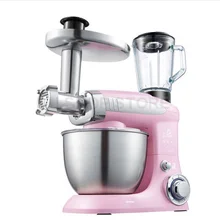 4L большая чаша 6-ступенчатая бытовой Кухня шеф-повар Электрический Еда миксер венчик для взбивания яиц миксер для теста крем блендер соковыжималка мясорубка
