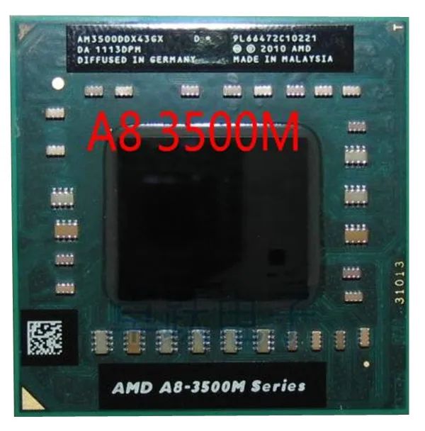 Оригинальный четырёхъядерный процессор AMD 1 5 ГГц разъем FS1 A8 3500M AM3500DDX43GX|socket fs1|a8