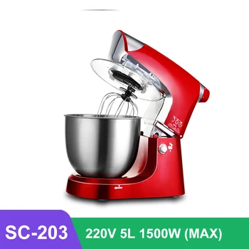 

Kitchen Vertical 220V Electric Mixer Food Processor Kneading Machine Egg CakeMixer Food Cooking Mixing Beater