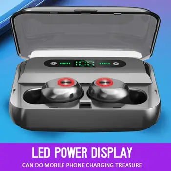 

Tws Wireless Bluetooth V5.0 Sport Earphone Hifi Stereo Touch Control Earbuds LED Digital Display Headset With Mic Charging Box