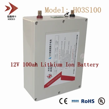 شراء12 فولت 100 أمبير بطارية أيون الليثيوم حزمة بنيت 80A BMS دورة عميقة مع LCD ل Backpower المحمول الطاقة التنزه التخييم ضوء الطوارئ