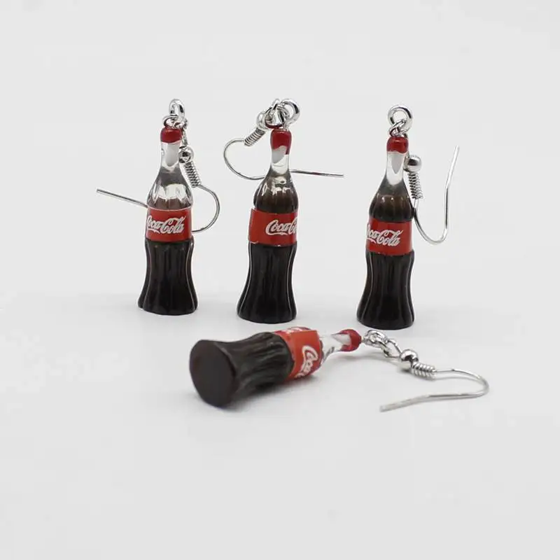 Креативная Мода Имитация cola сигареты Серьги Корейская версия простой дамы подарок серьги брелок ювелирные изделия оптом