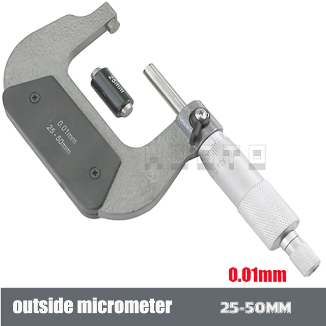 Description Picture 3 of itemOutside Spiral Micrometer 0-25mm/ 25-50mm/ 50-75mm/ 75-100mm /125-150mm Accuracy 0.01mm Gauge Vernier Caliper Measuring Tools