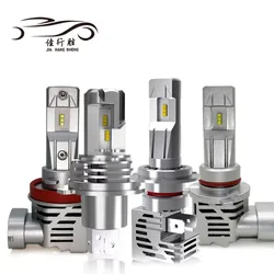 Jhs lâmpadas led para farol de carro, 12v, led h7 h4 h11 h8 hb4 h1 hb3 m3, 6000k, fornecimento de fábrica