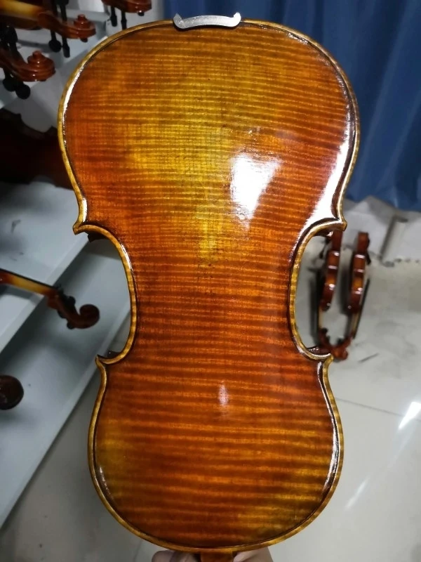 Best performance! Handmade Oil Varnish Violin 4/4 3/4 solid wood Retro violin Canvas Case Brazil Bow Rosin Free Shipping