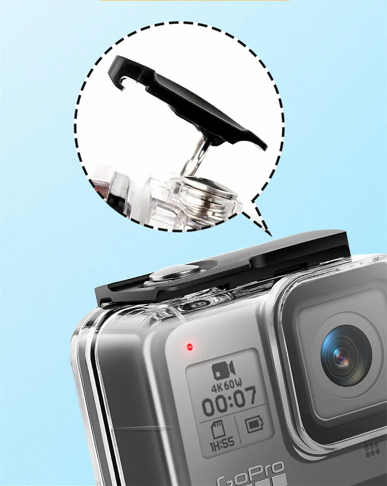 Gopro 8 45M Подводный Водонепроницаемый чехол для Go Pro Hero 8 защитная рамка для Gopro 8 Black аксессуары для экшн-камеры