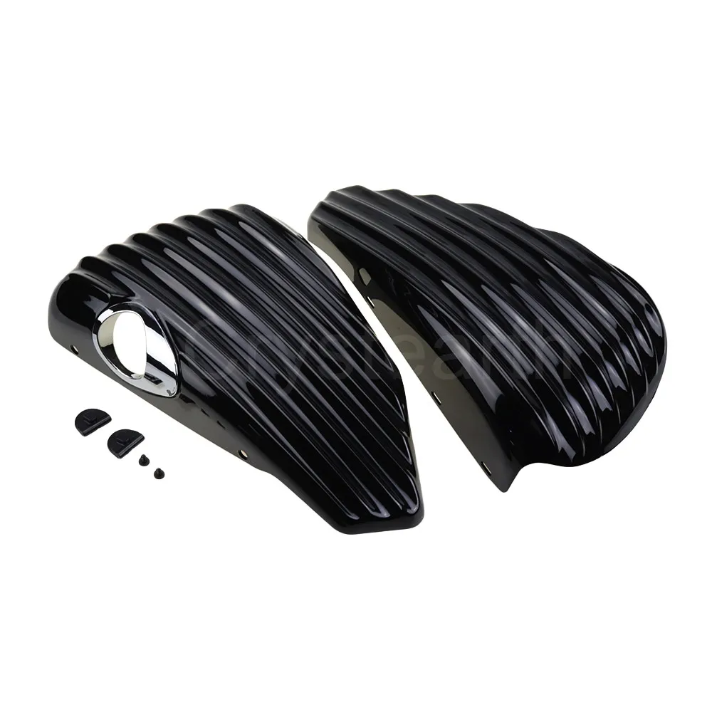 Gloss Black Left Side Battery Cover & Right Oil Tank Fairing Guard For Harley Sportster XL1200 XL883 2004-2013 | Автомобили и