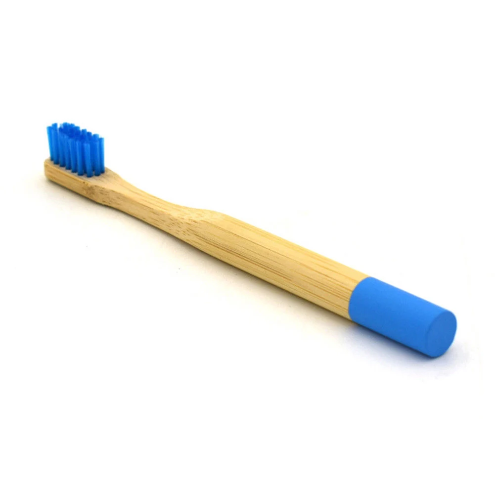 Зубная щетка многоцветная зубная щетка мягкая бамбуковая для ухода за зубами - Цвет: Синий