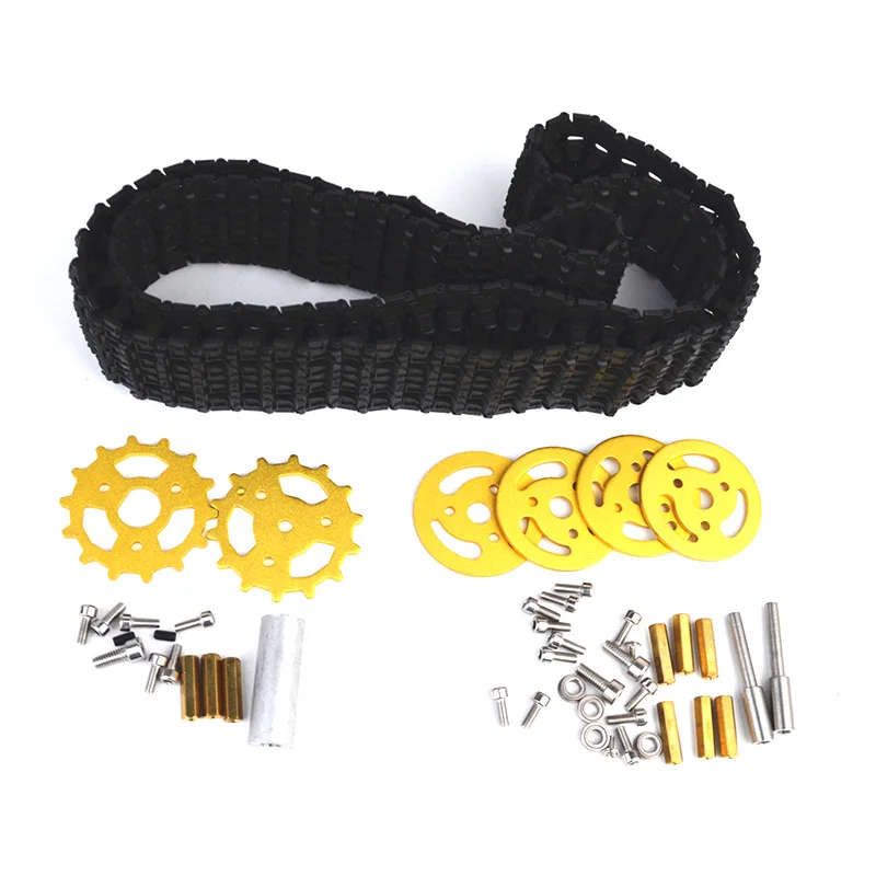 

Panther Track + Track Drive Wheel/Track Wheel + Bearing Wheel Coupling Tank Car Robot Model