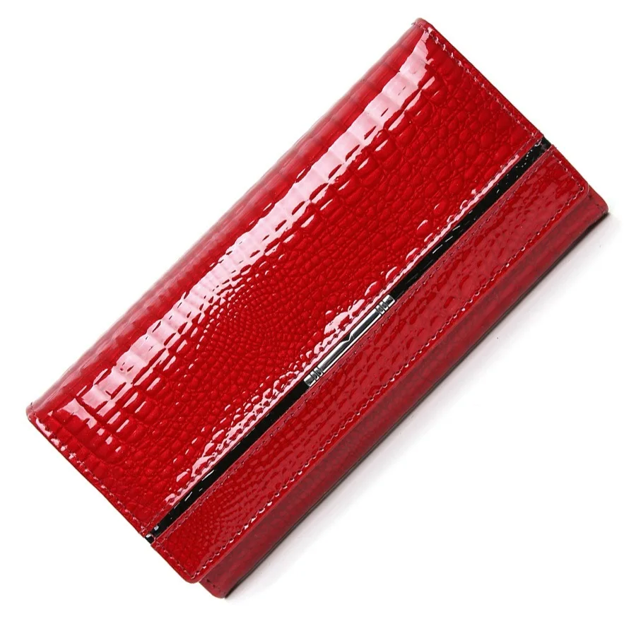 Wallets Female Purse Genuine-Leather Ladies Famous-Brand Alligator Long Women
