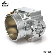 90 мм CNC алюминиевый воздушный впускной коллектор с высоким потоком двигателя дроссельной заслонки HU-TB90
