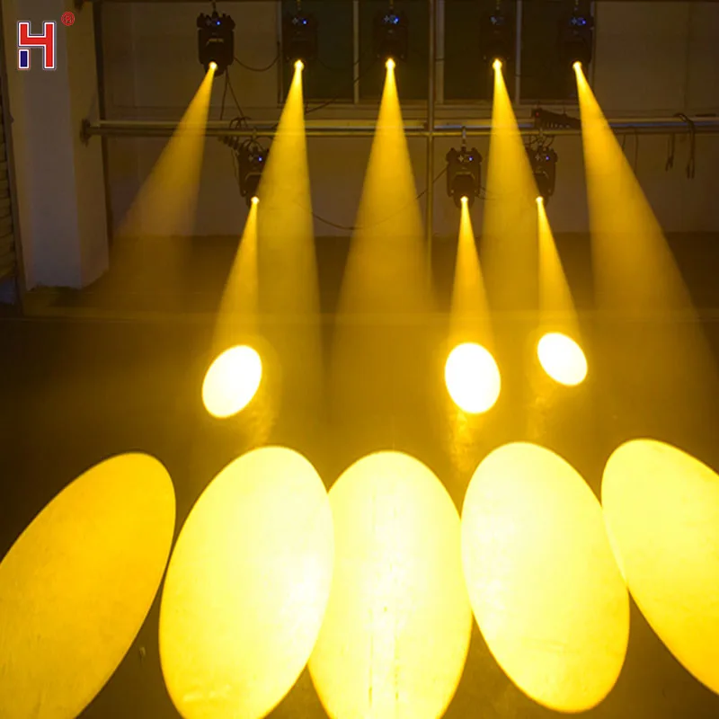 Lyre Led Spot Dmx 512 15Ch Moving Head Stage Lights 100W 7 Colors+8 Gobos Focus 5 Facet Prism Effect