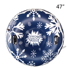 Лыжное кольцо, надувные плавающие сани, прочные с ручкой, уличные Детские Зимние сани, трубчатое оборудование для катания на лыжах, плавающие доски для катания на лыжах