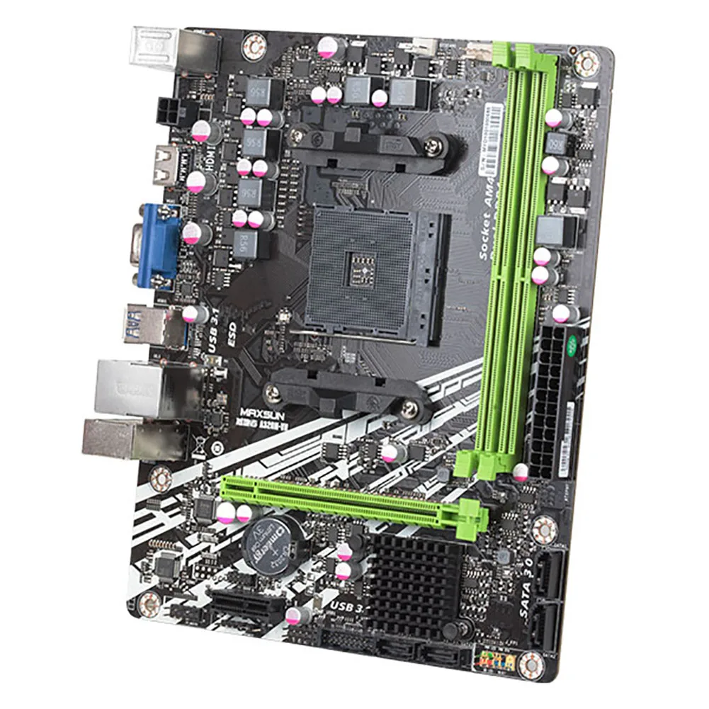 

Motherboard Components AMD APU SataIII 2 Channel A320M VH M 2 VGA USB Interface PCI E Desktop Computer MicroATX Game DDR4