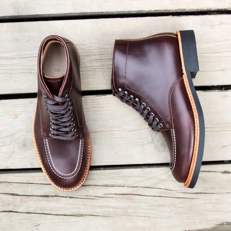 Новые ботинки ручной работы мужские кожаные мужские туфли «Дерби» модельные ботинки оксфорды Goodyear-Welted винтажные