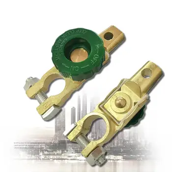 

12V 24V Car Battery Terminal Link Switch 1.7cm Pile Heads Battery Switch Heavy Duty Battery Disconnect Isolator Cut Off Switch