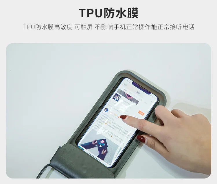 Waterproof Cellphone Bag Swimming Mobile Phone Bag Play Water Phone Case Diving Camera Cover-Touch Screen Water Resistant Dust C