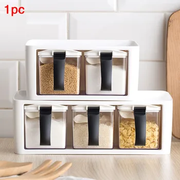 

Visible Seasoning Bottle Salt Home Tool Organize Kitchen Storage Nordic Style Pepper Container With Handle Spice Jar Boxes