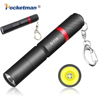 

Mini LED Portable Torch Pen Light Pocket Small Torch IP67 Waterproof AA Battery
