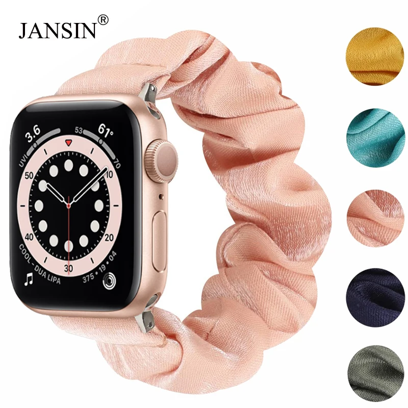 75 стилей эластичный ремешок для apple watch 38 мм 42 40 44 браслет ремень женский часов