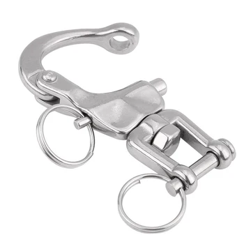 

Swivel Shackle Jaw Snap Hook Rotary D Ring Type Swivels For Sailboat Halyard Stainless Steel Marine Hardware Replacements