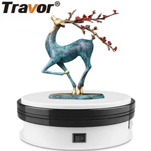 Travor 6 인치 360 학위 전기 회전 턴테이블 회전 디스플레이 스탠드 장난감 쥬얼리 시계 사진 비디오(China)