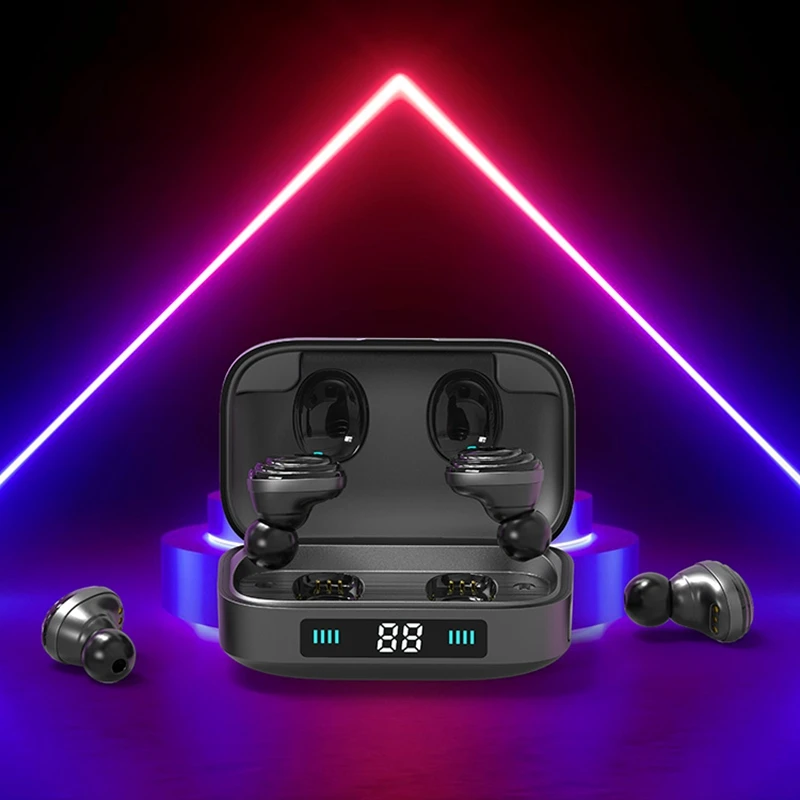 H01 Bluetooth 5,0 наушники TWS беспроводные Bluetooth наушники 9D стерео музыка сенсорное управление светодиодный Displa для huawei Xiaomi