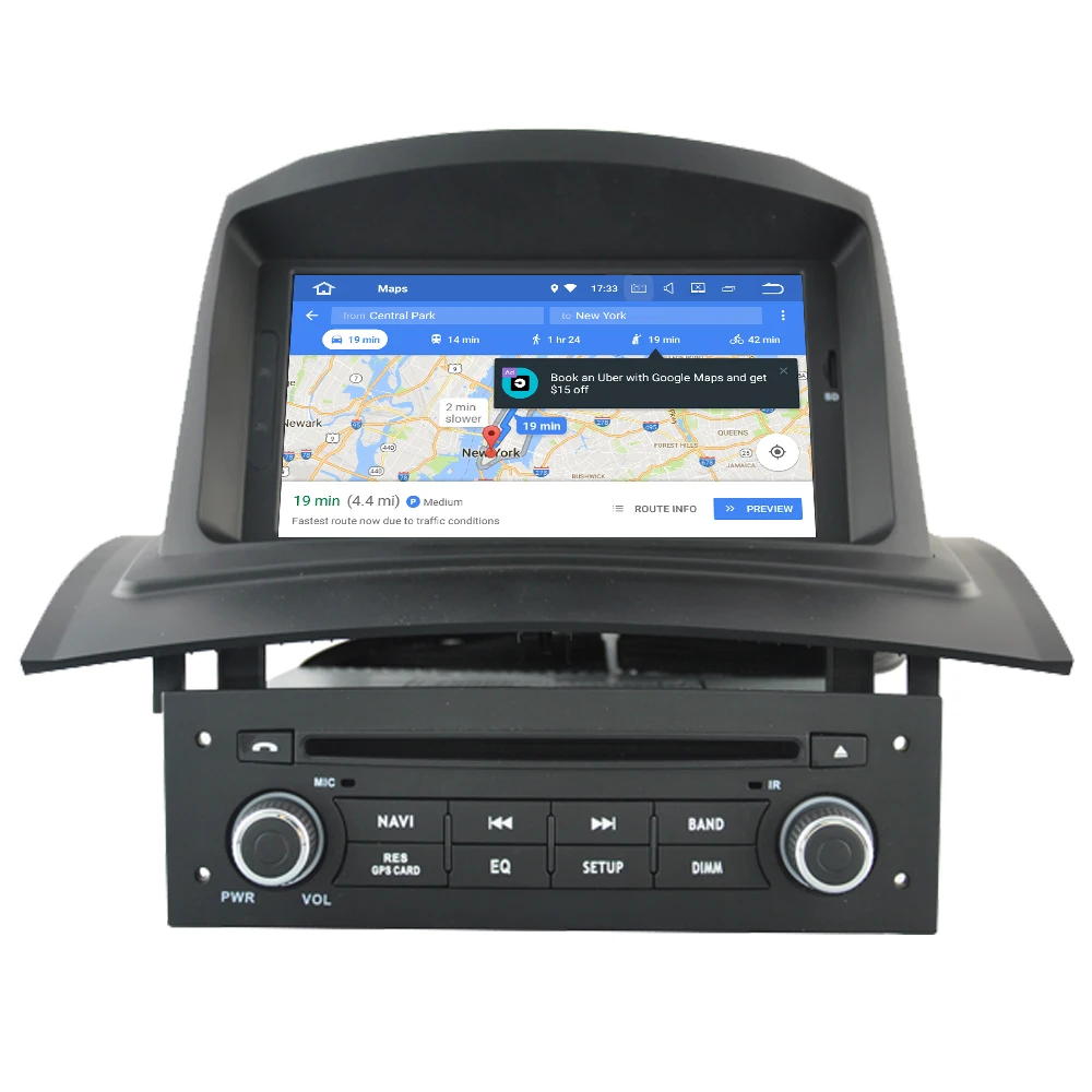 Discount RoverOne Car Multimedia System For Renault Megane 2 II Fluence Android 9.0 Radio Stereo DVD GPS Navigation Media Music Player 4