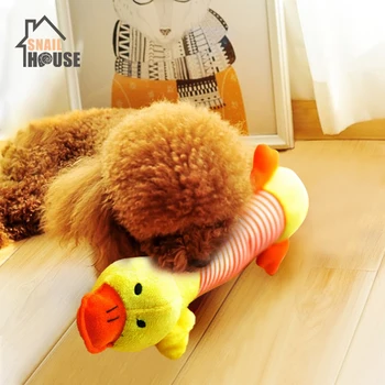 

Snailhouse 2019 Cute Plush Anmials Shape Squeak Sound Pet Cat Dog Toys Funny Durable Chew Molar Toy Fit For All Pets Molar Toys