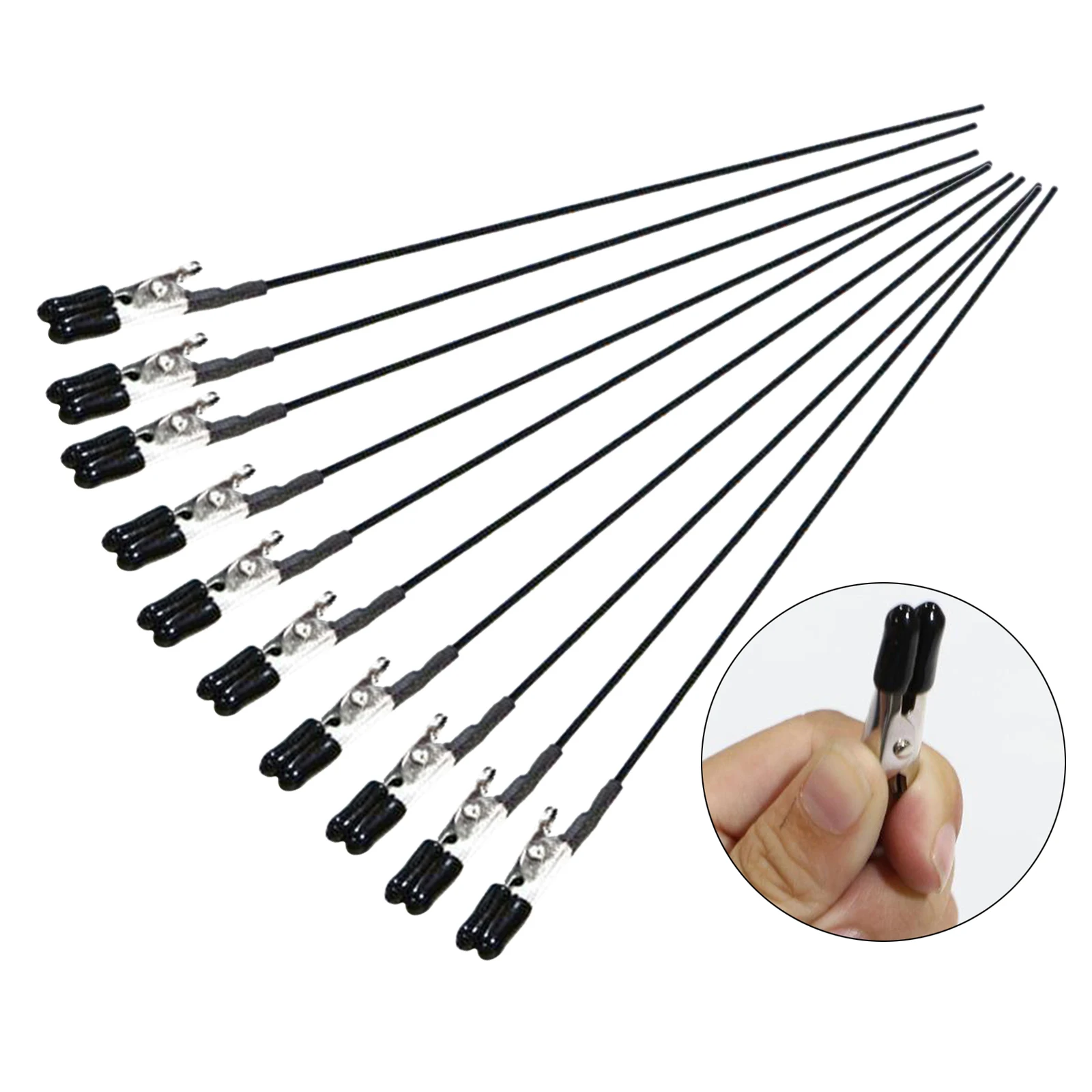 Pinzas de cocodrilo para aerógrafo, herramientas de pintura, modelo de Metal, 10 unidades, nuevo