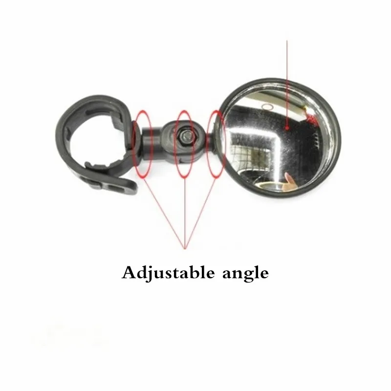 1PC Round Bicycle Rearview Handlebar Mirrors Mountain Bike Cycling Rear View Mirror Wide Angle Convex Mirror Bicycle Accessory