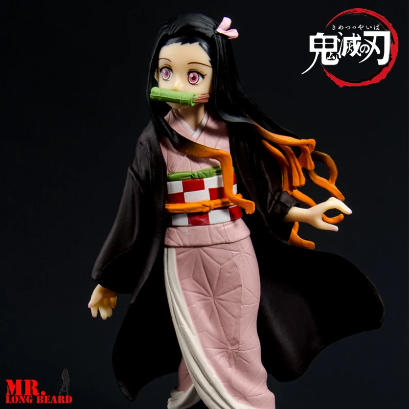 

16cm 2pcs Anime Demon Slayer Kimetsu no Yaiba Figure Kamado Tanjirou Nezuko Kamado Figure Warrior Toys Kimetsu no Yaiba Keychain