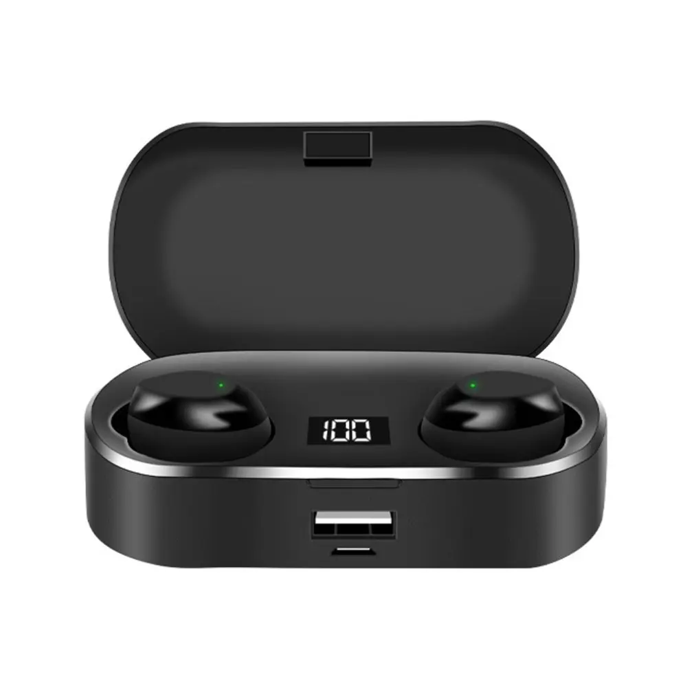 

X36 Bluetooth earphone 5.0 wireless earphones IPX5 waterproof sweat Portable digital display touch control Sport headphone