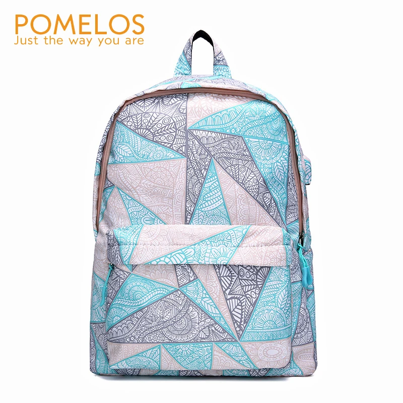 

POMELOS Women Backpack High Quality Waterproof Backpack For School Roomy Fashion Pattern School Bag Laptop Backpack Travel Woman