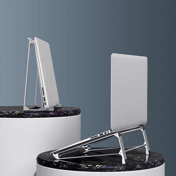 

2 in 1 Aluminium Vertical Laptop Stand Tablet Stand Bracket Computer Base Support Notebook Cooling Holder Universal 11-17 Inch