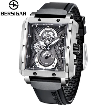 BERSIGAR Rectangular Mens Wrist Watch