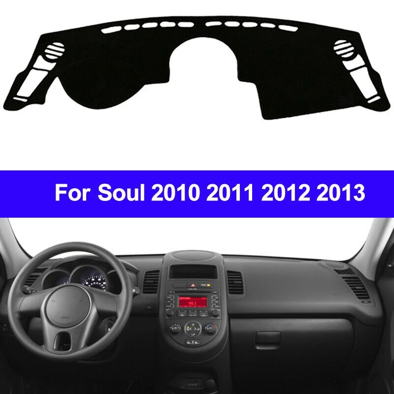 Black Car Accessories Dash Mat Dashboard Cover Dashmat LHD Only for Kia