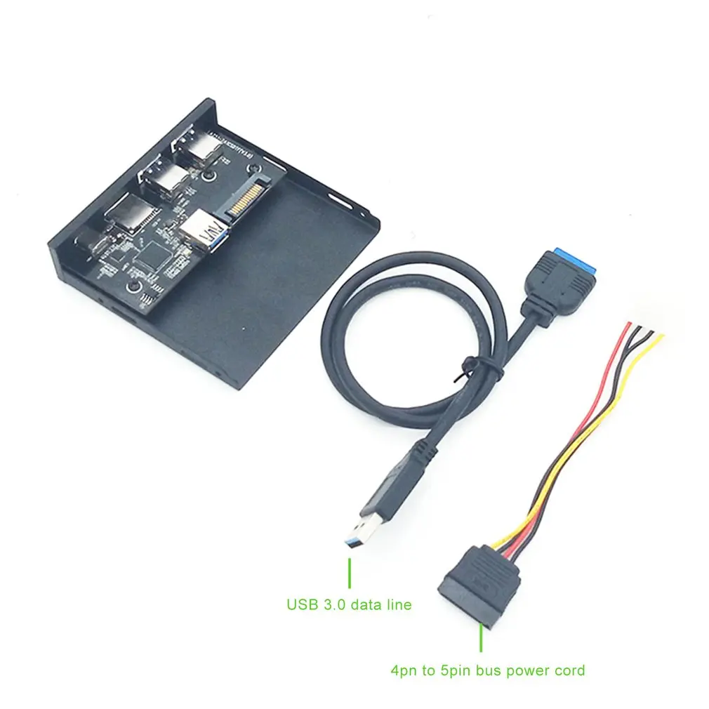 USB3.1/Type C Interface+Dual USB3.0+TF/SD Card Reader 3.5 Optical Soft Drive Expansion Panel Drives Hard disk Mount