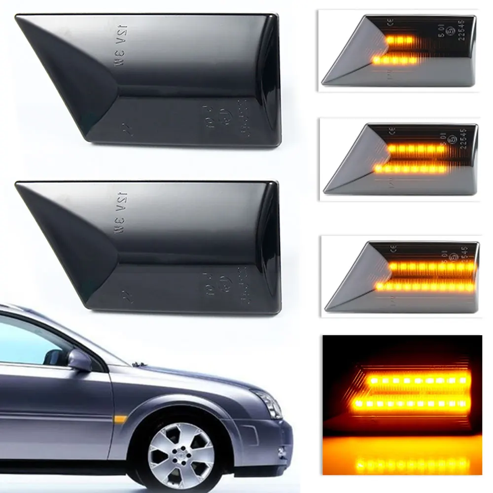 

2pcs Led Dynamic Turn Signal Light for Opel Vectra C 2002-2008 for Opel Signum 2003-2008 Side Marker Light Sequential Blinker