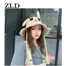 ZLD шапка для родителей и детей, для взрослых и детей, шапка с заячьими ушками, шапка с сеткой, Рыбацкая шапка с козырьком, зимние шапки для детей, зимние шапки