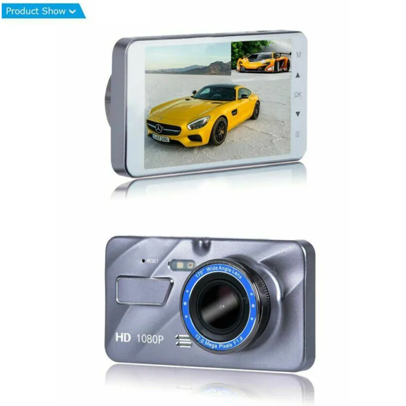 

Camera Dual Lens Cars DVR 1080P HD Auto Parts Dash Cam Video Recorder Set Kit