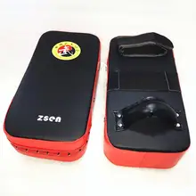 1 pçs fitness taekwondo kick pad 1 saco de boxe esteira sandbag couro do plutônio equipamento de treinamento muay thai pé alvo thai pé