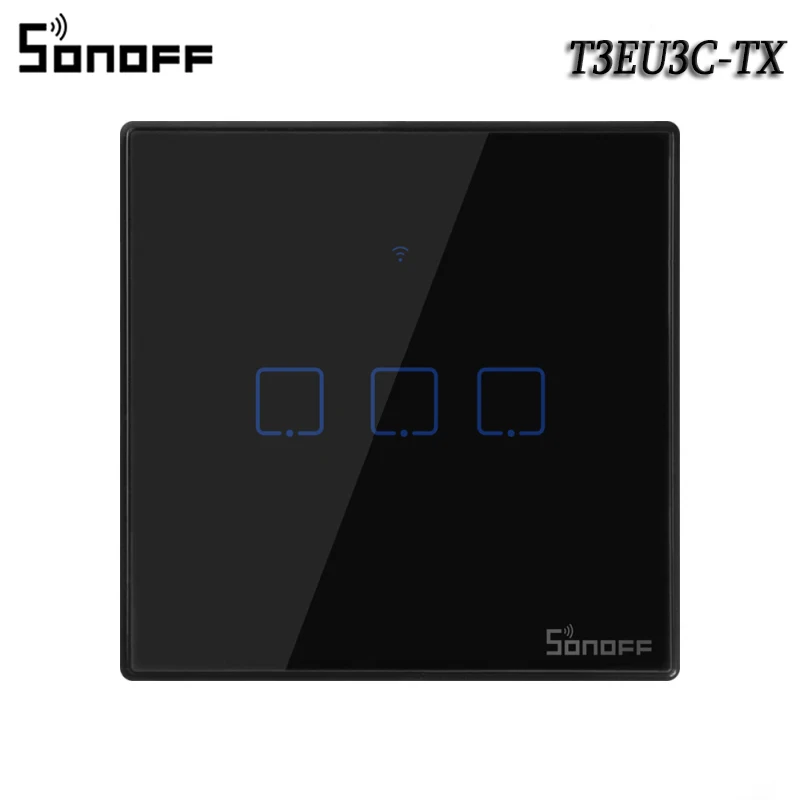SONOFF T3 TX Wifi Smart Wall Touch Switch Wireless Relay Module Smart Home Control Via Ewelink/RF433 Work With Alexa Google Home 
