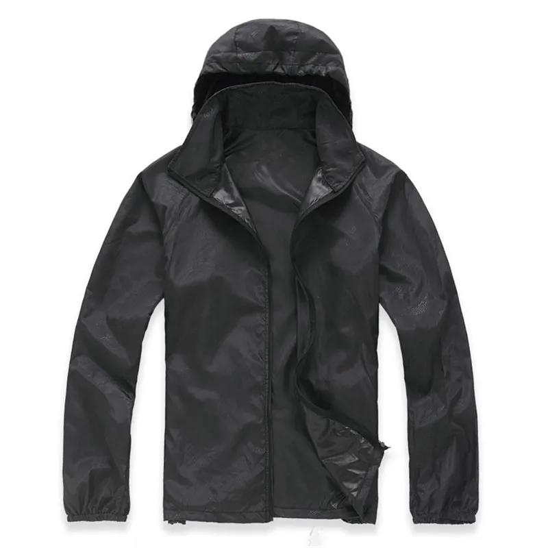 

Nice Summer Casual Quick Dry Waterproof Jacket Men Women Windproof Breathable Ultra-Light Windbreaker Thin Jacket Hood Coat Male