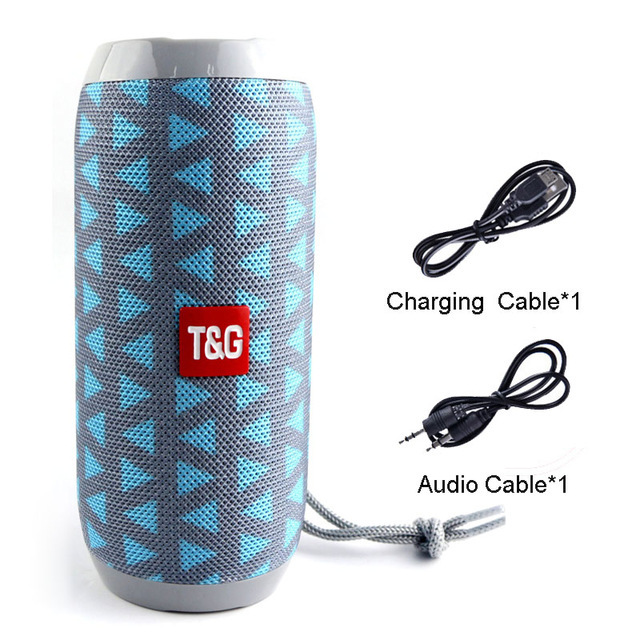 Portable Bluetooth Speaker Wireless Bass Column Waterproof Outdoor Speaker Support AUX TF USB Subwoofer Stereo Loudspeaker