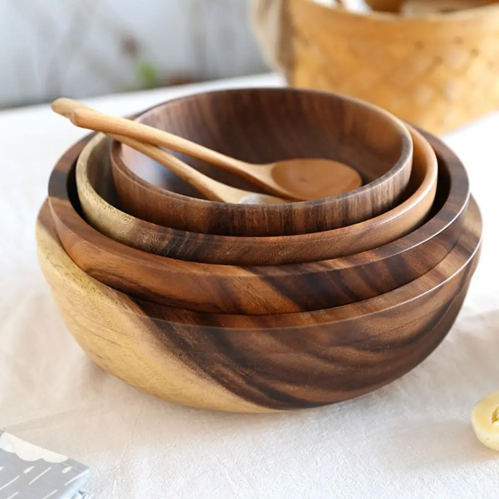 Acacia Wood Serve Ware, Small Heart Shape Bowl