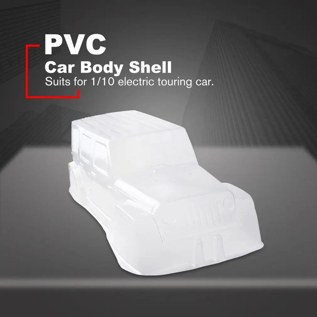 

PVC Climbing Car Hard Plastic Transparent Body Shell 313 Axle Base For 1:10 Scale RC Crawler Car SCX10 D90 Accessories